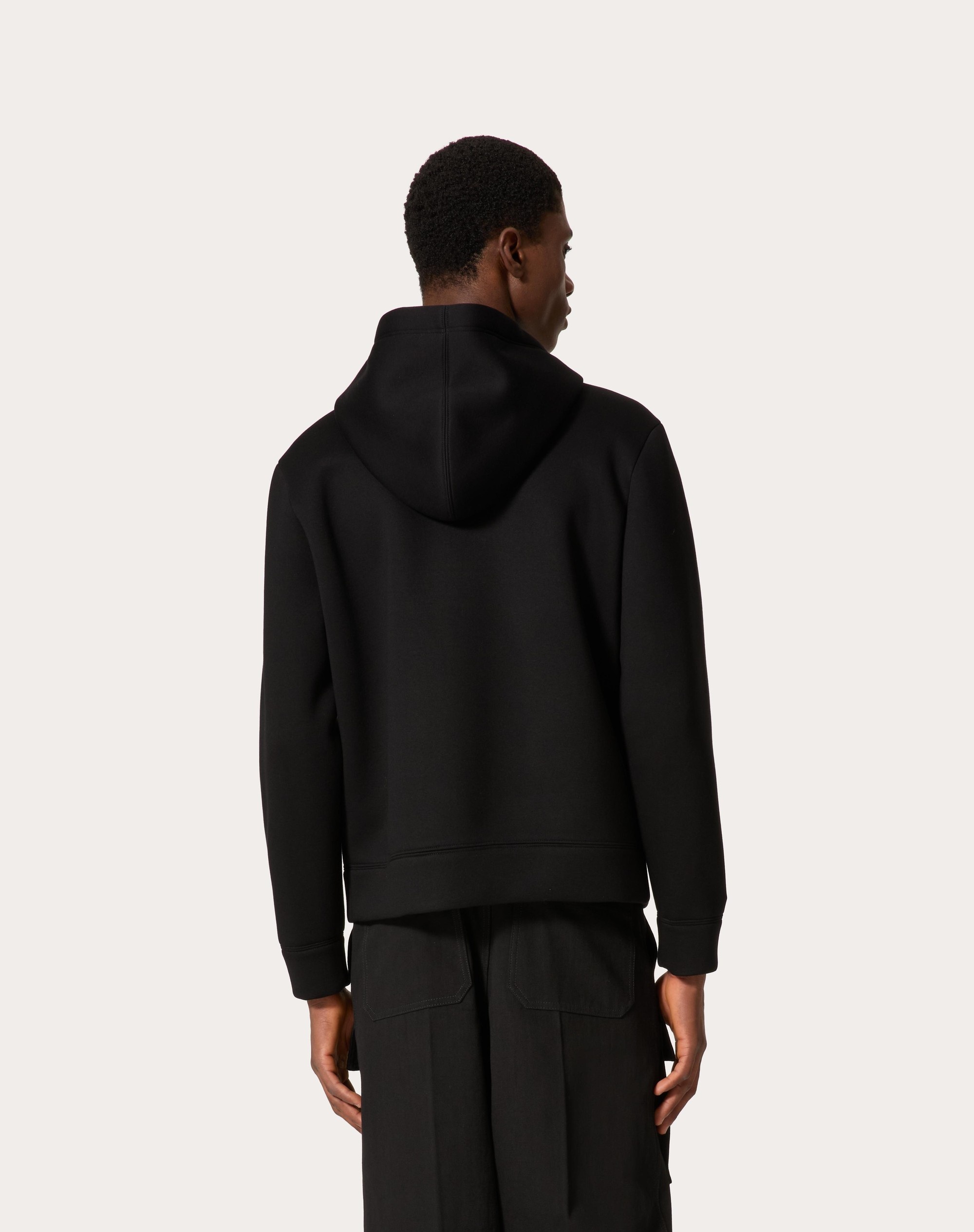 NEOPRENE SWEATSHIRT WITH HOOD AND ZIPPER - 4