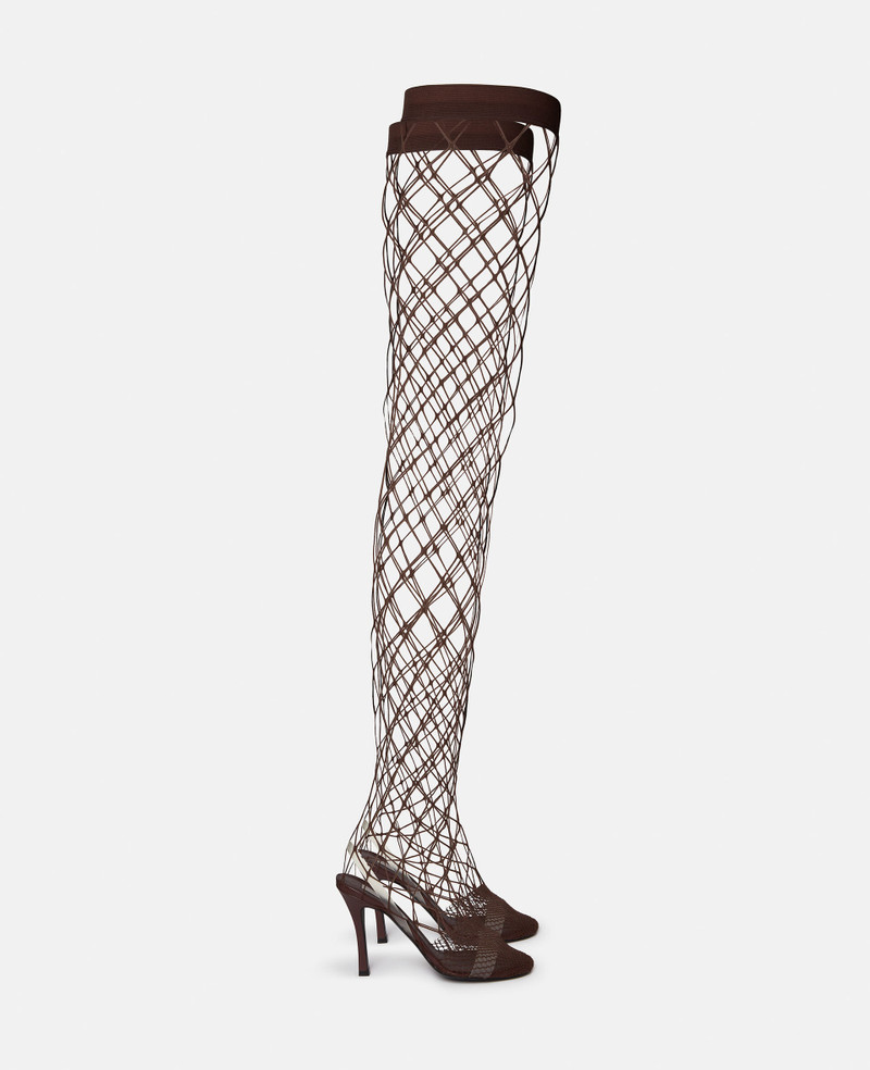 Stella 100 Fishnet Thigh-high 하이힐 - 1