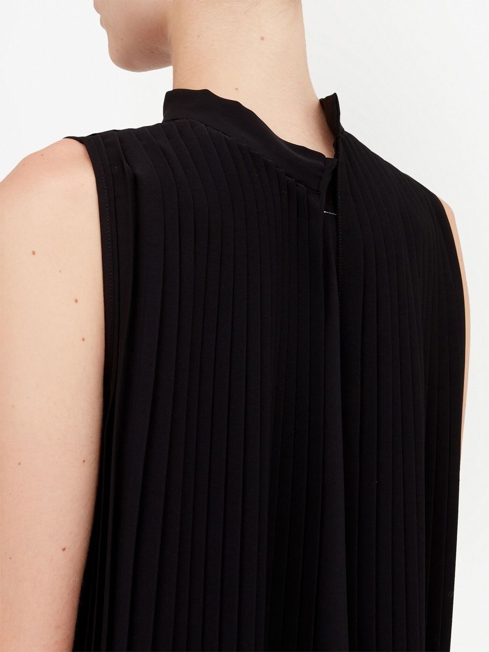 layered pleated asymmetric dress - 6