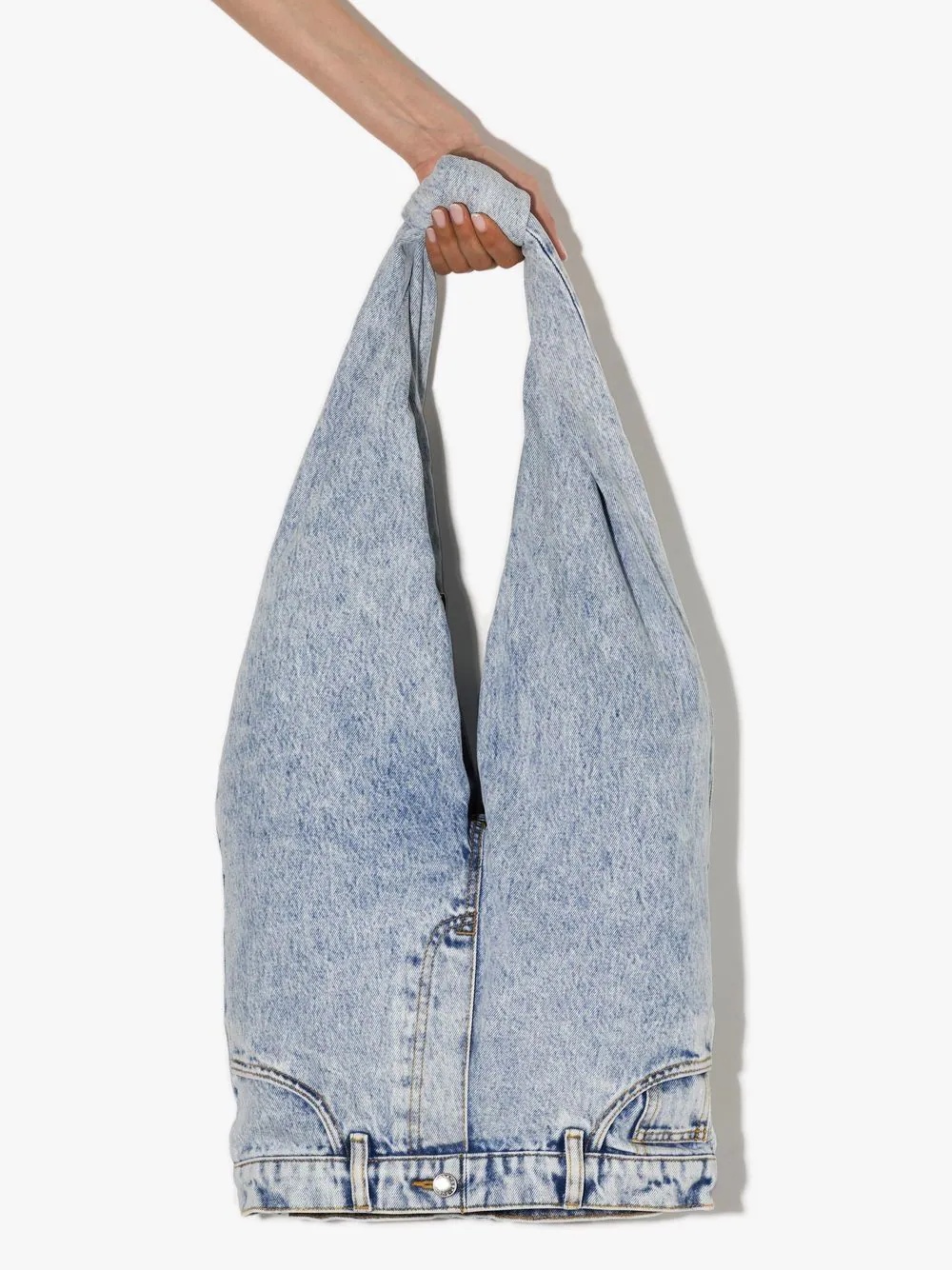 five-pocket denim hobo bag - 4