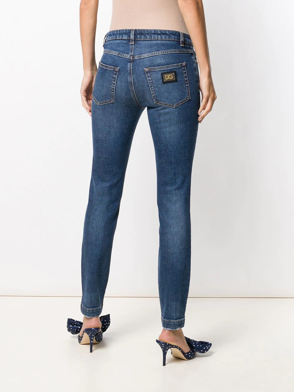 distressed skinny jeans - 4