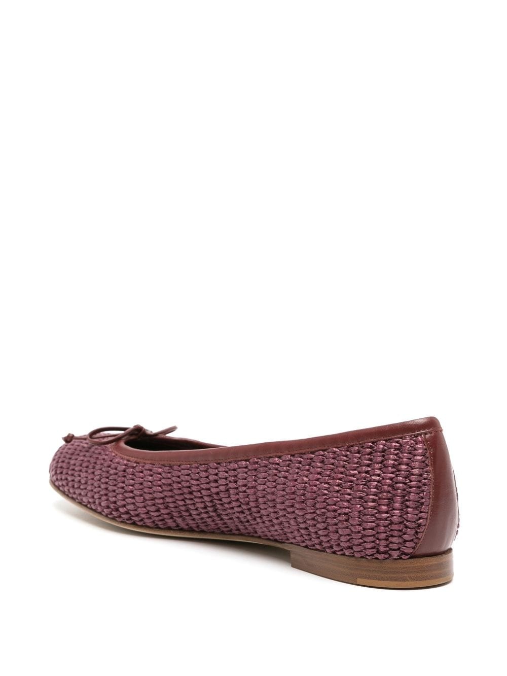 Veralli woven-raffia ballerina shoes - 3