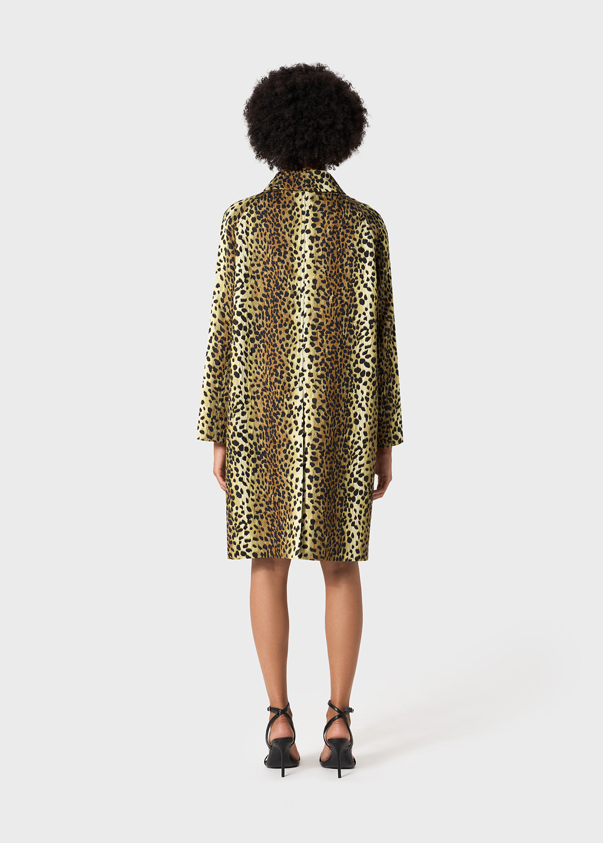 PRINTED JACQUARD COAT - 4