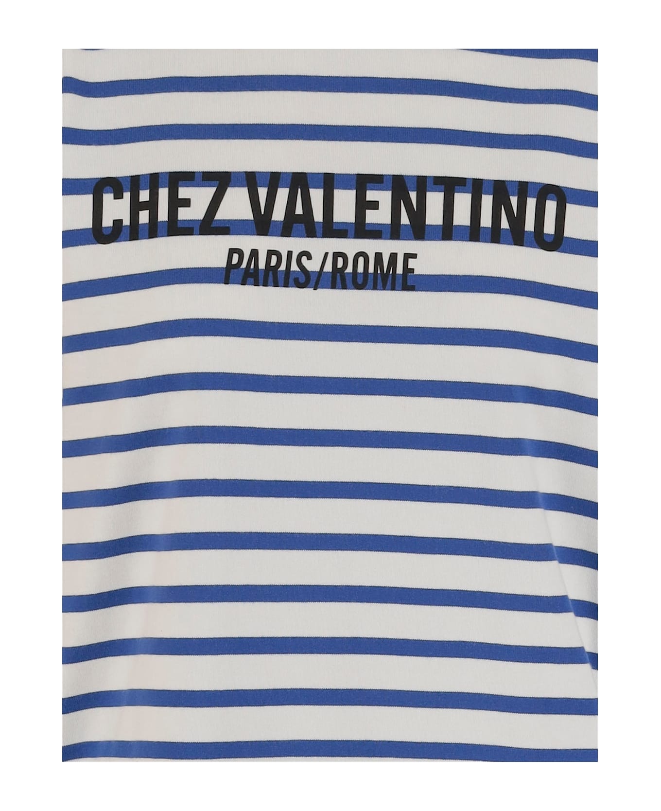 Long Sleeve Cotton T-shirt With Striped Pattern - 3