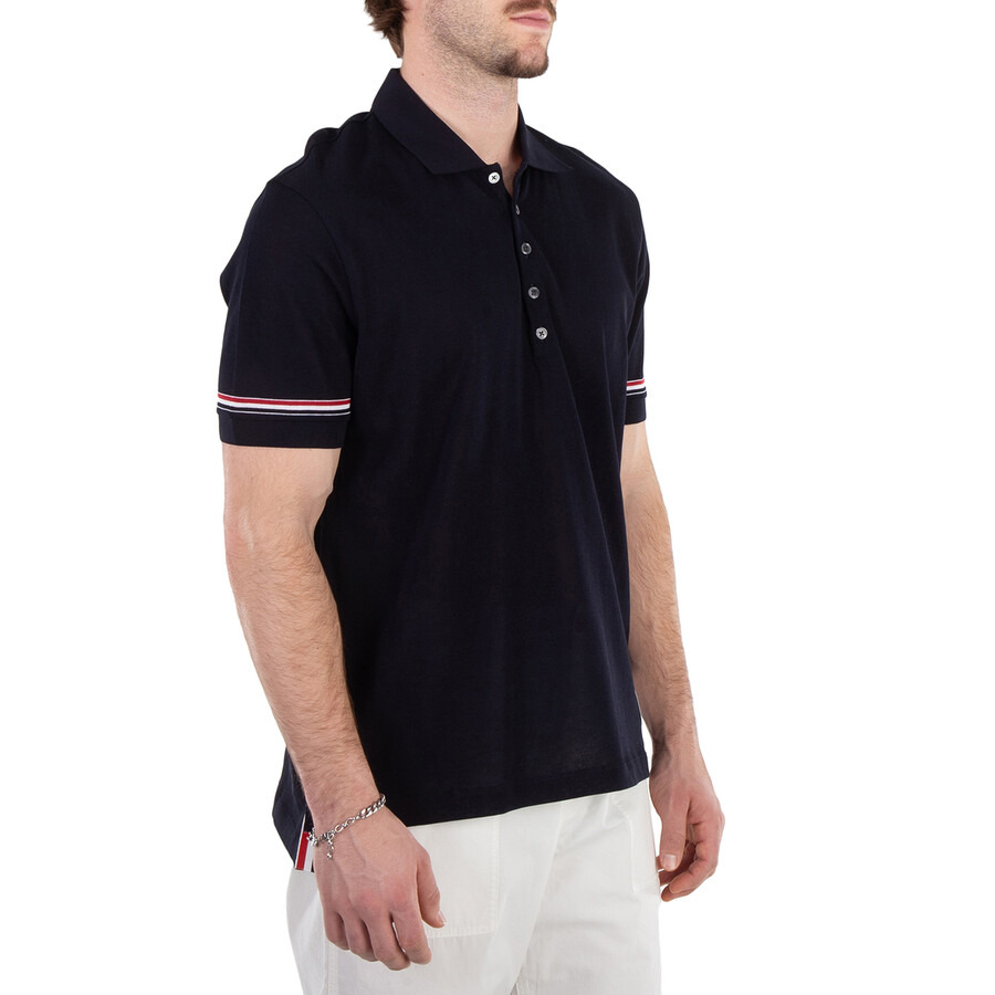 Thom Browne Short Sleeve Cotton Polo Shirt - 2