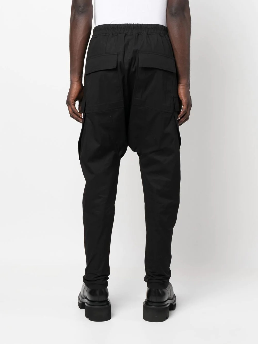 drop-crotch track pants - 4