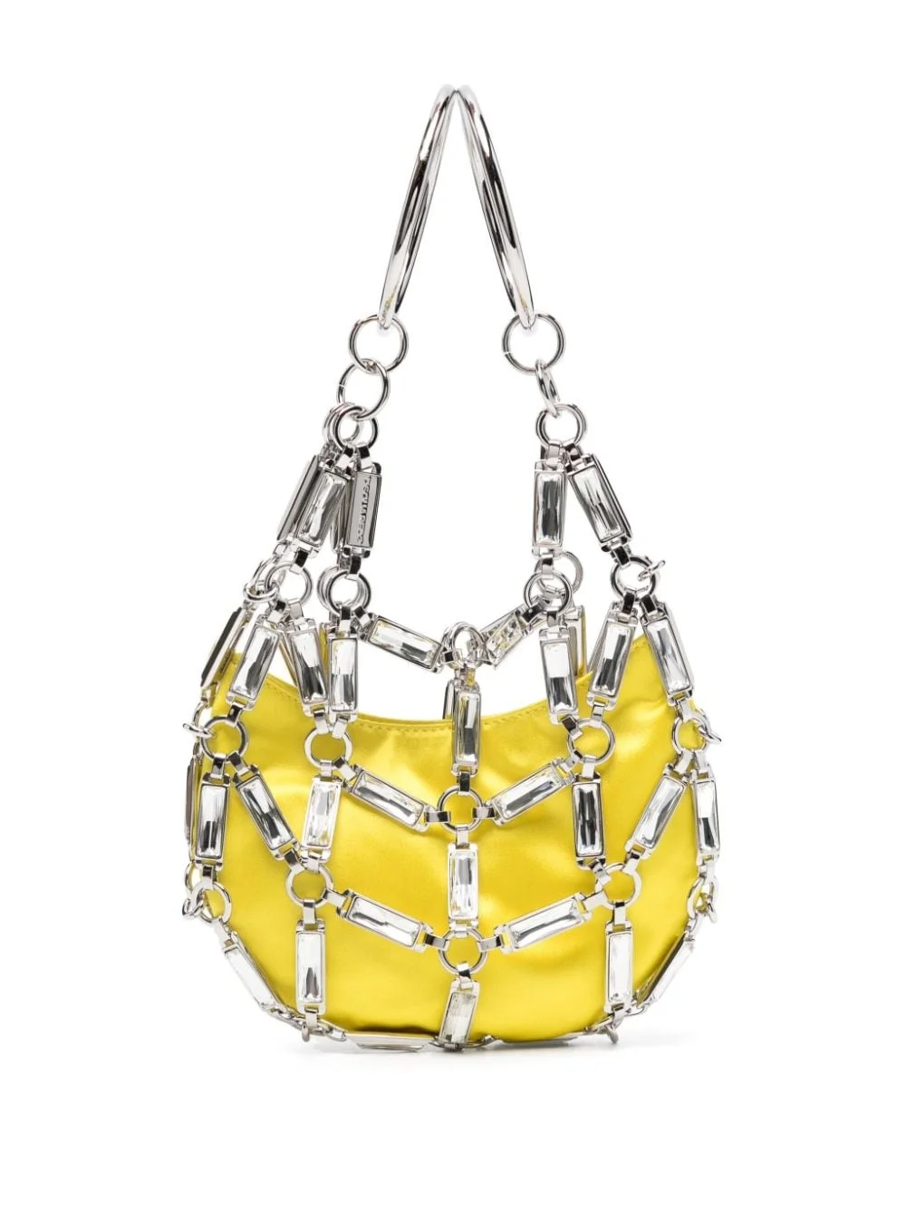 Cage crystal-embellished bag - 1