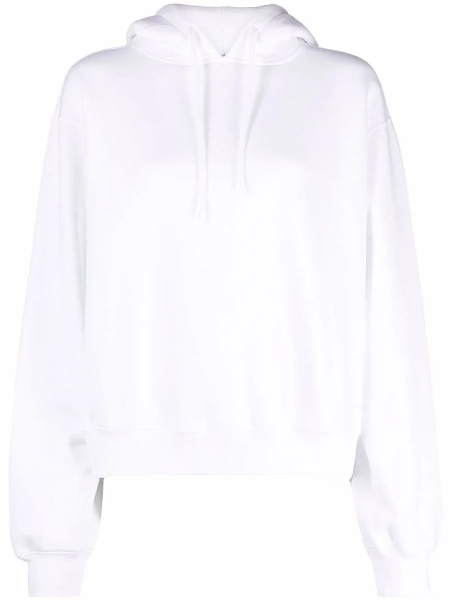 Alexander Wang ALEXANDER WANG ESSENTIAL TERRY HOODIE WITH PUFF PAINT LOGO CLOTHING - 1