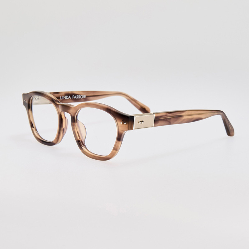 LINDA FARROW Talbot Optical in Grey Horn outlook