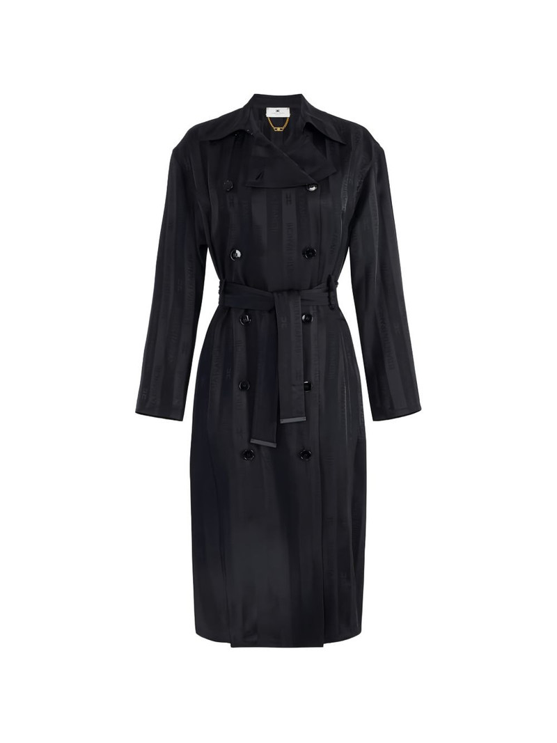 double-breasted striped trench coat 1