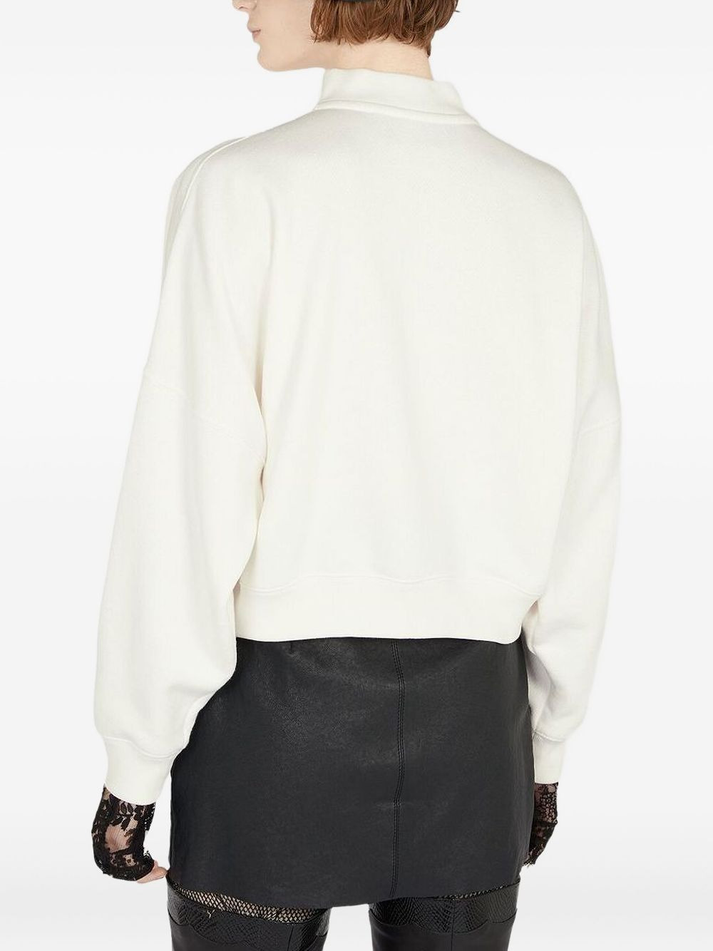 logo-print high-neck sweatshirt - 4