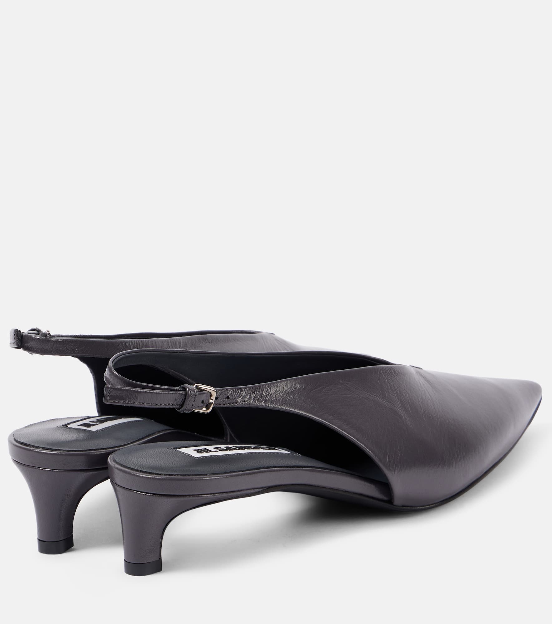 Leather slingback pumps - 2