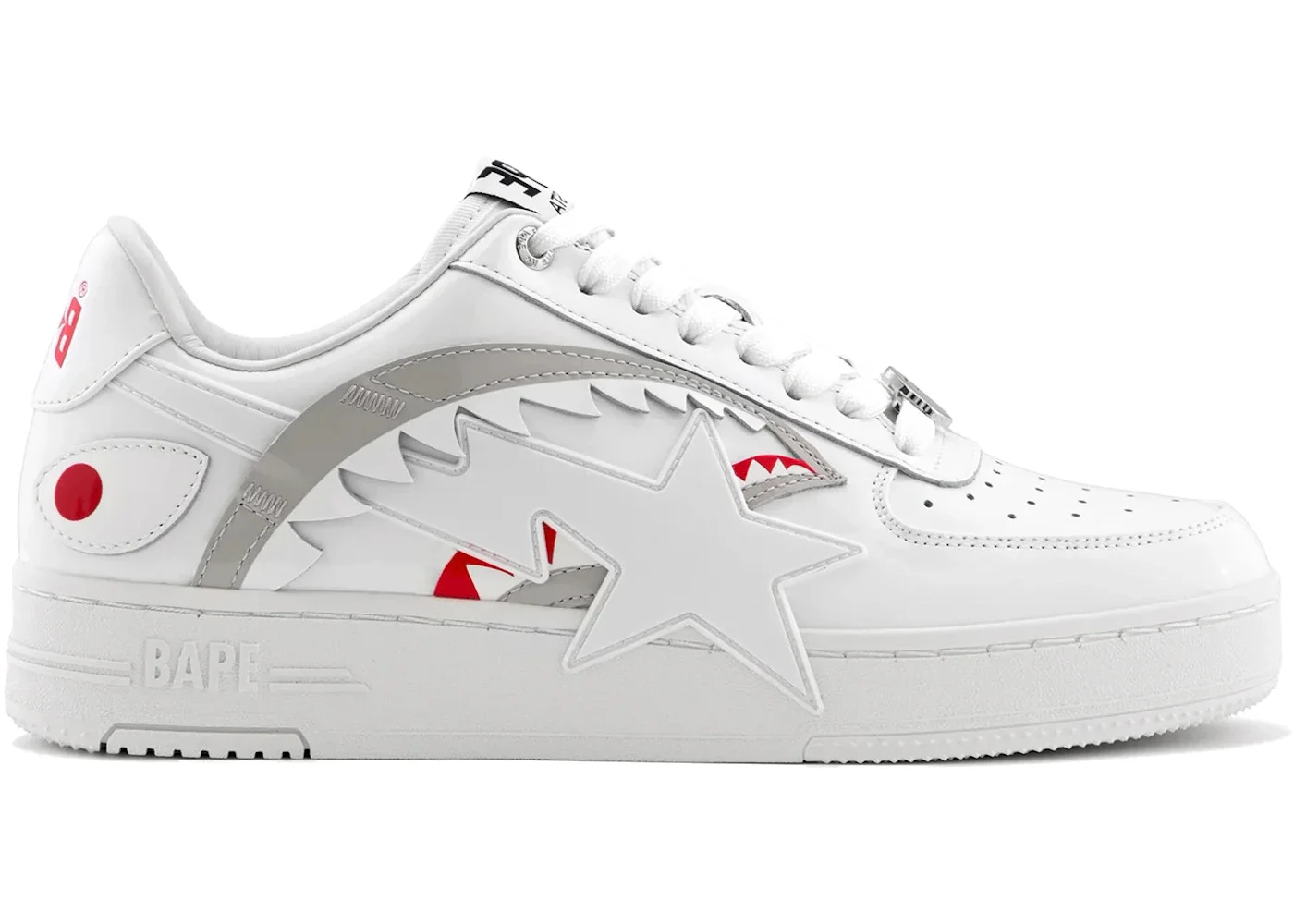 A Bathing Ape Bape Sta OS Shark White - 1