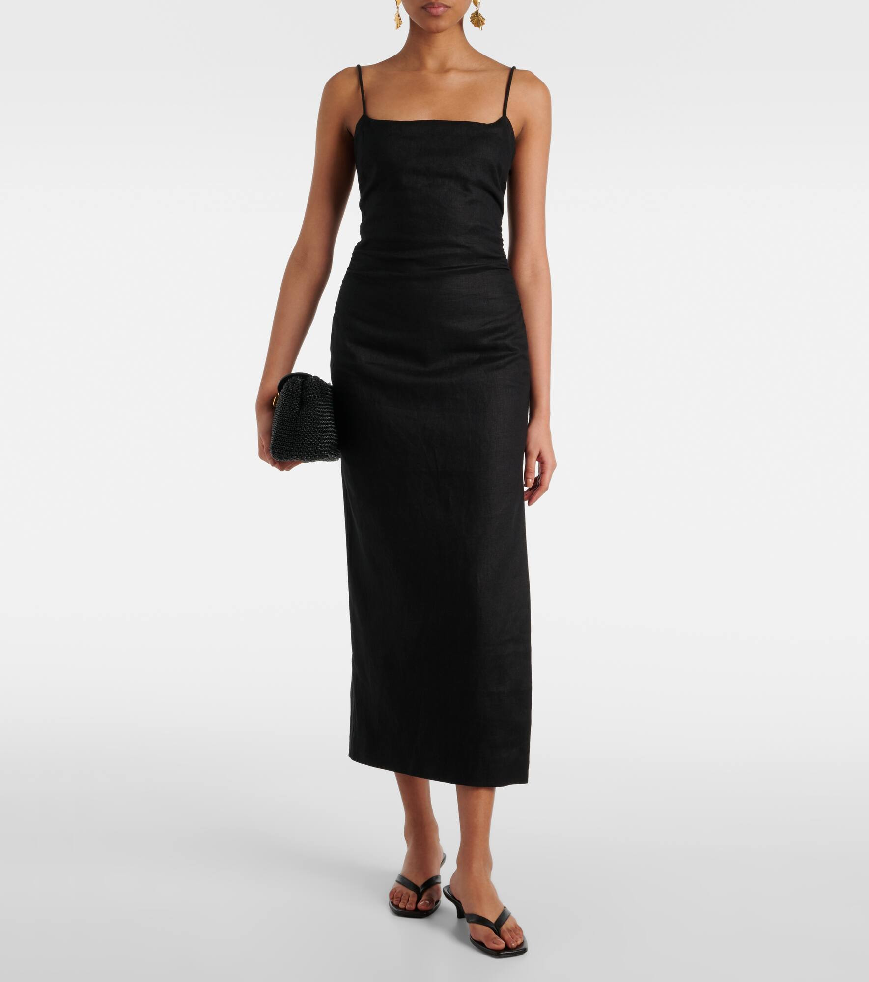 Linen midi dress - 2