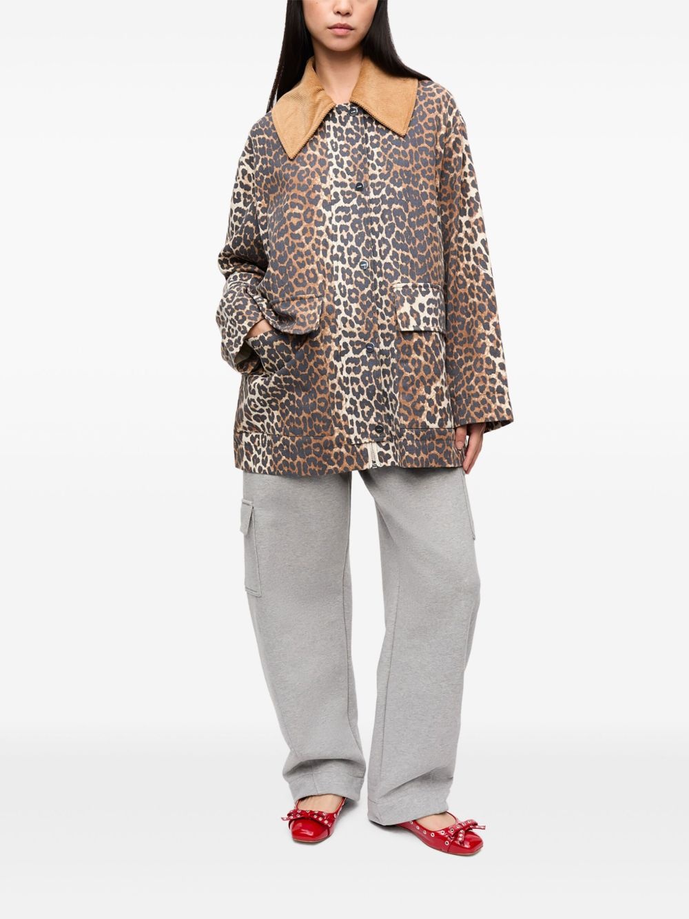 leopard-print bomber jacket - 3