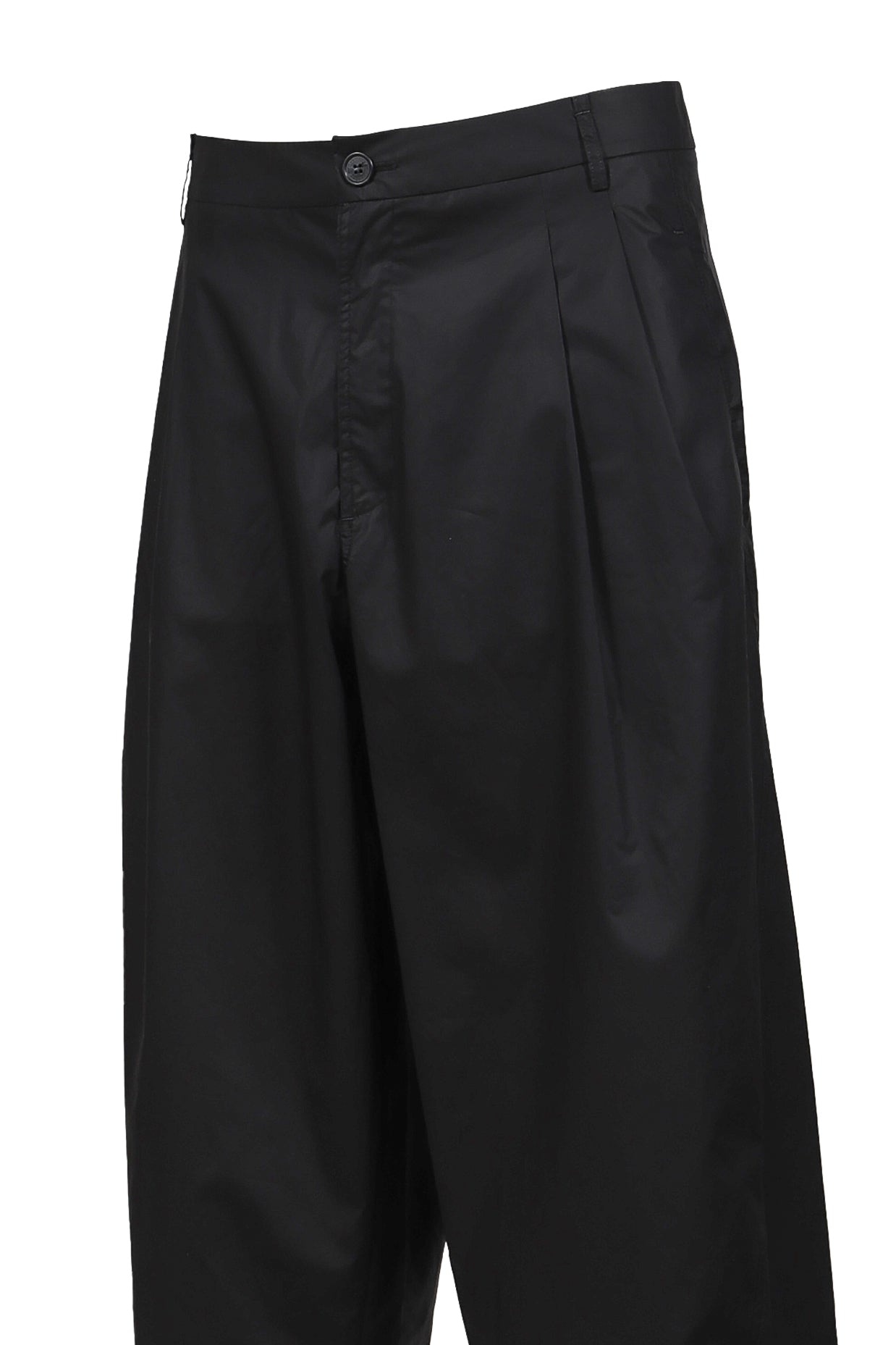 PEARL ADORNED WIDE-LEG PANTS / BLK - 4