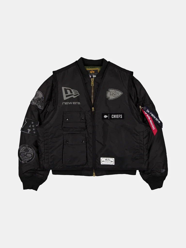 KANSAS CITY CHIEFS X ALPHA X NEW ERA MA-1 VEST - 1