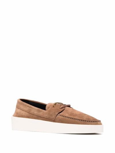 Fear of God almond-toe lace-detail loafers outlook