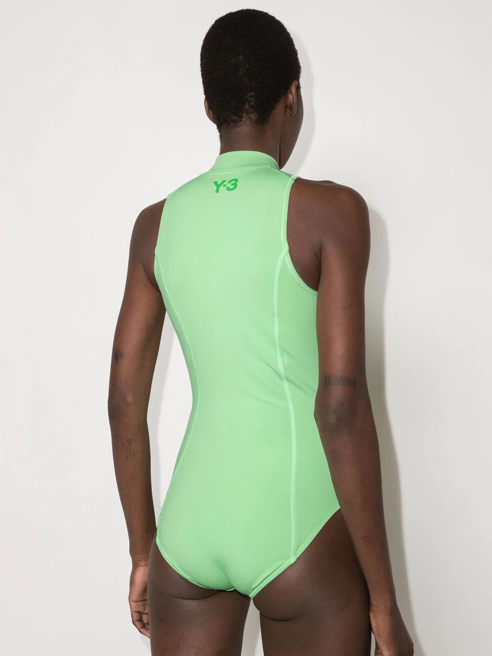 half-zip high-neck swimsuit - 5