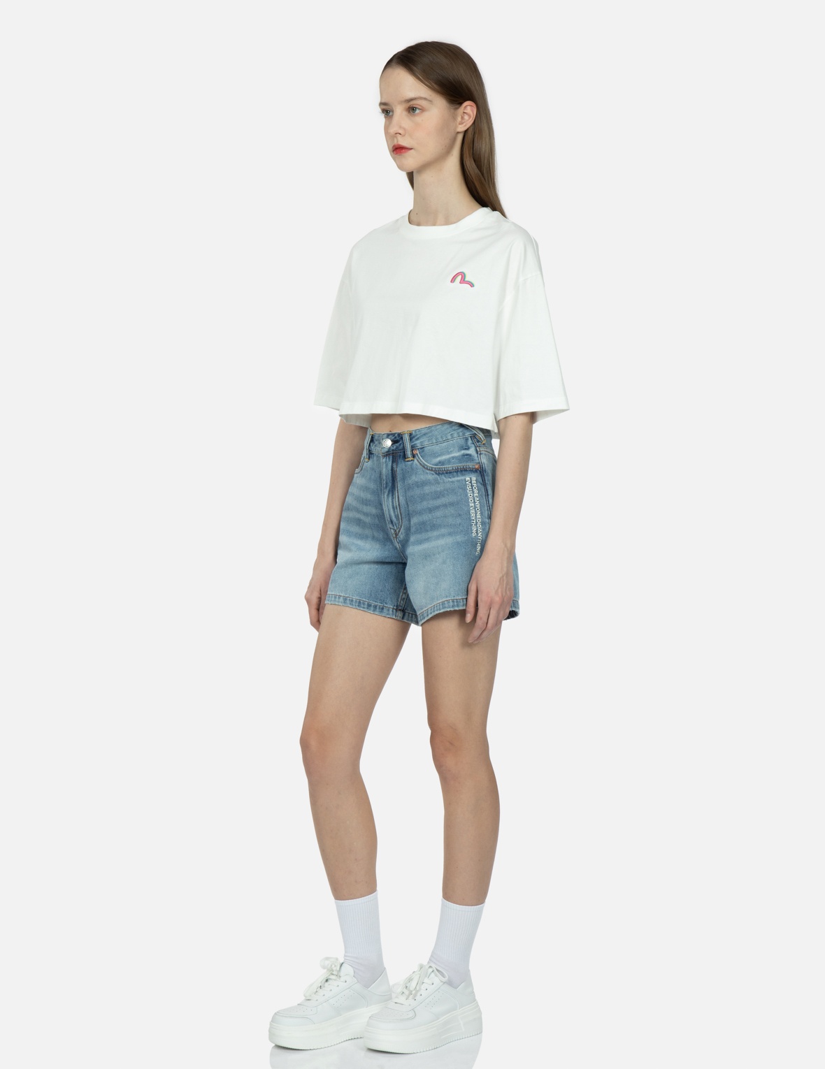 LOGO PRINT CROPPED T-SHIRT - 4