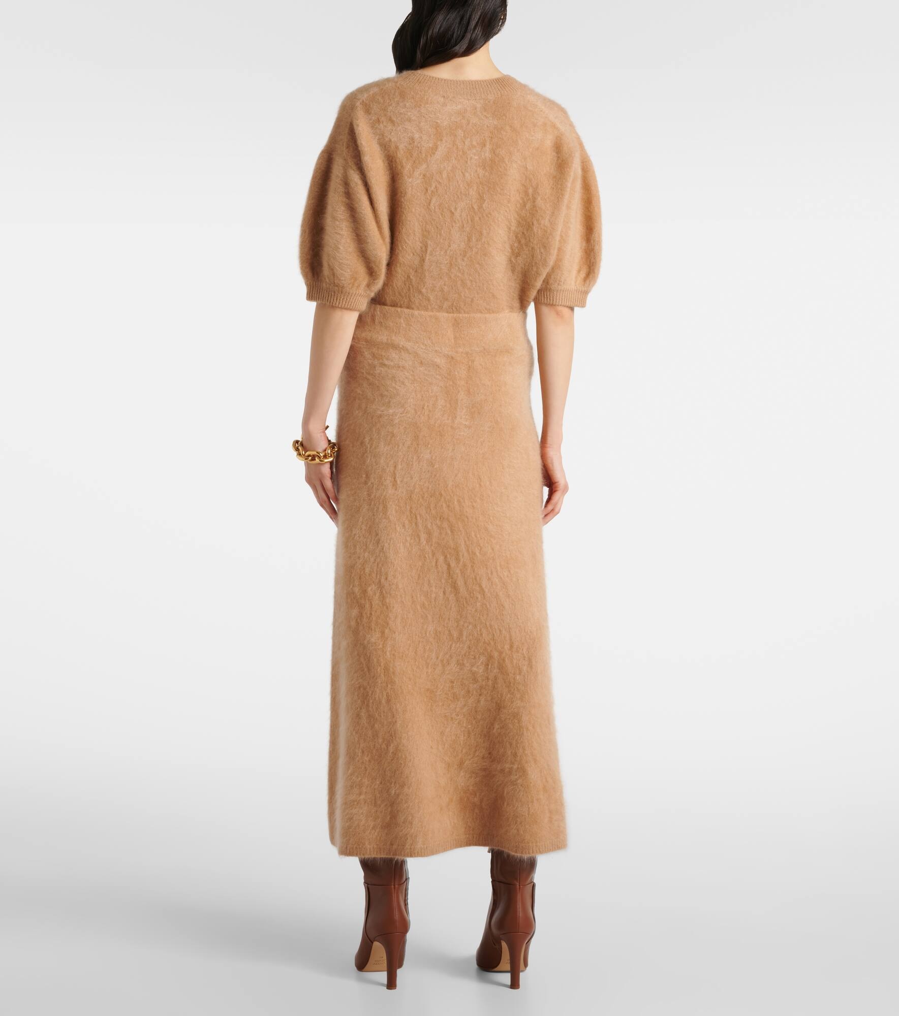 Asta cashmere midi skirt - 3