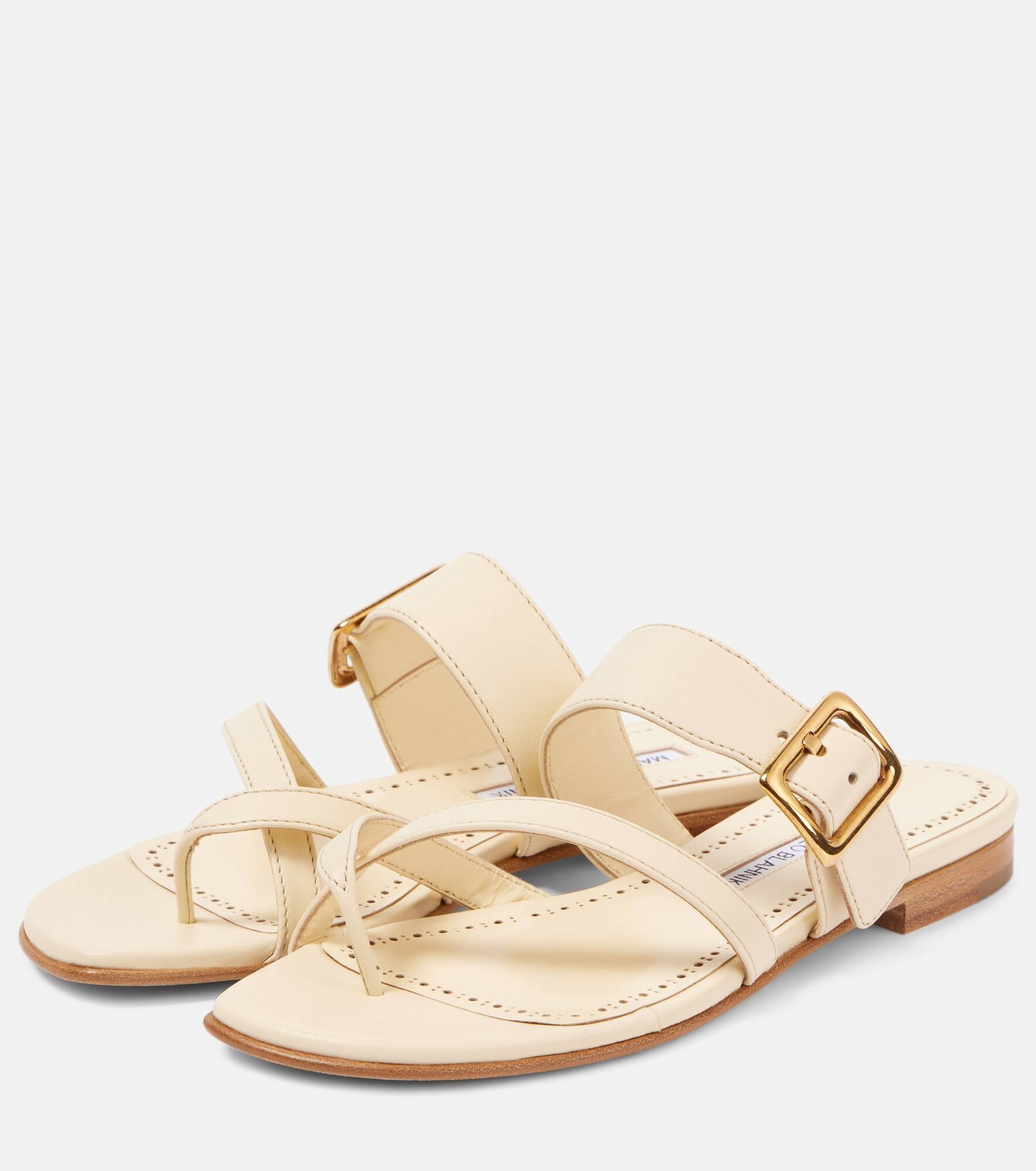 Thalusa 10 leather sandals - 4