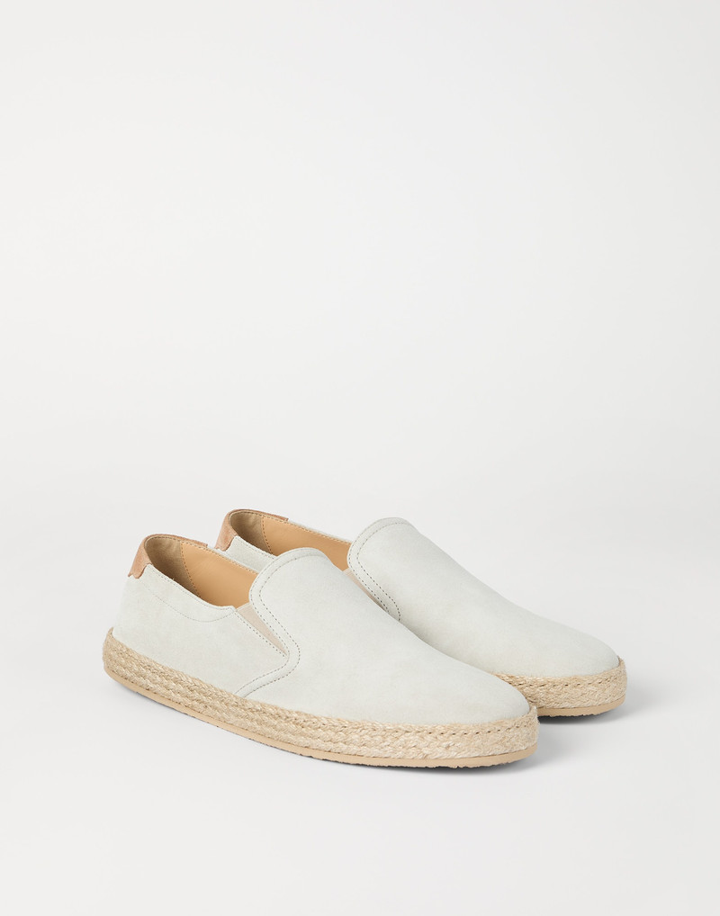 Suede slip-ons with rope insert 2