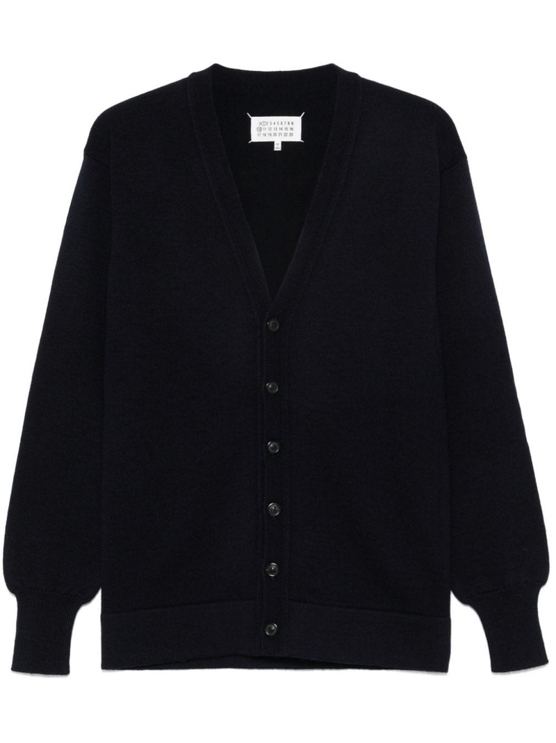 virgin-wool knitted cardigan 1