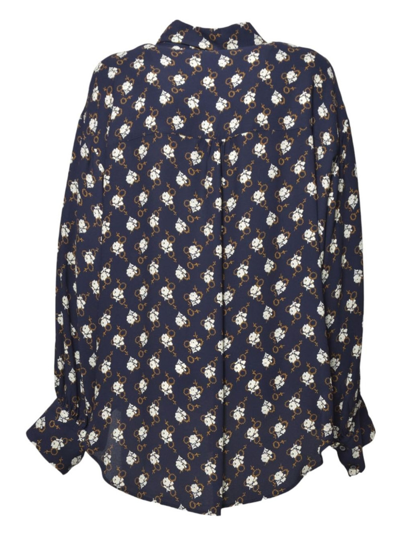 Aspesi floral-print button-up shirt outlook