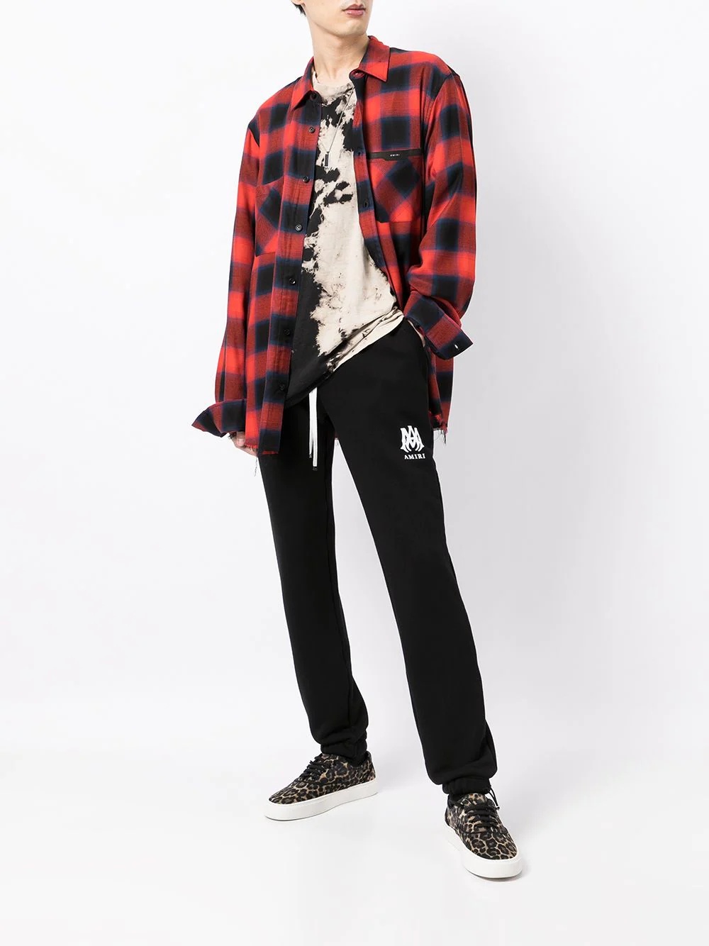 logo-print cotton track pants - 2