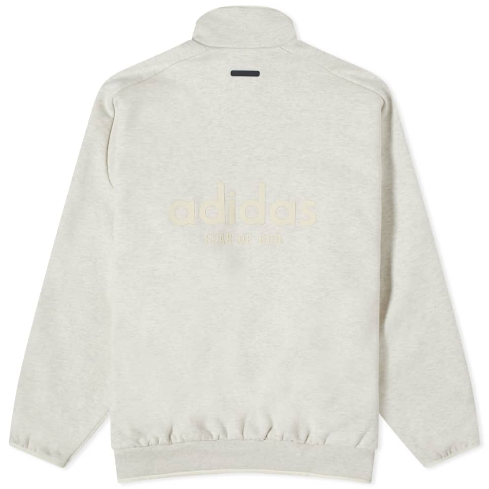 adidas x Fear of God Athletics Heather Track Jacket 'Oatmeal' IW8920 - 2