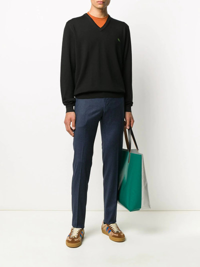 Etro V-neck fine knit sweater outlook