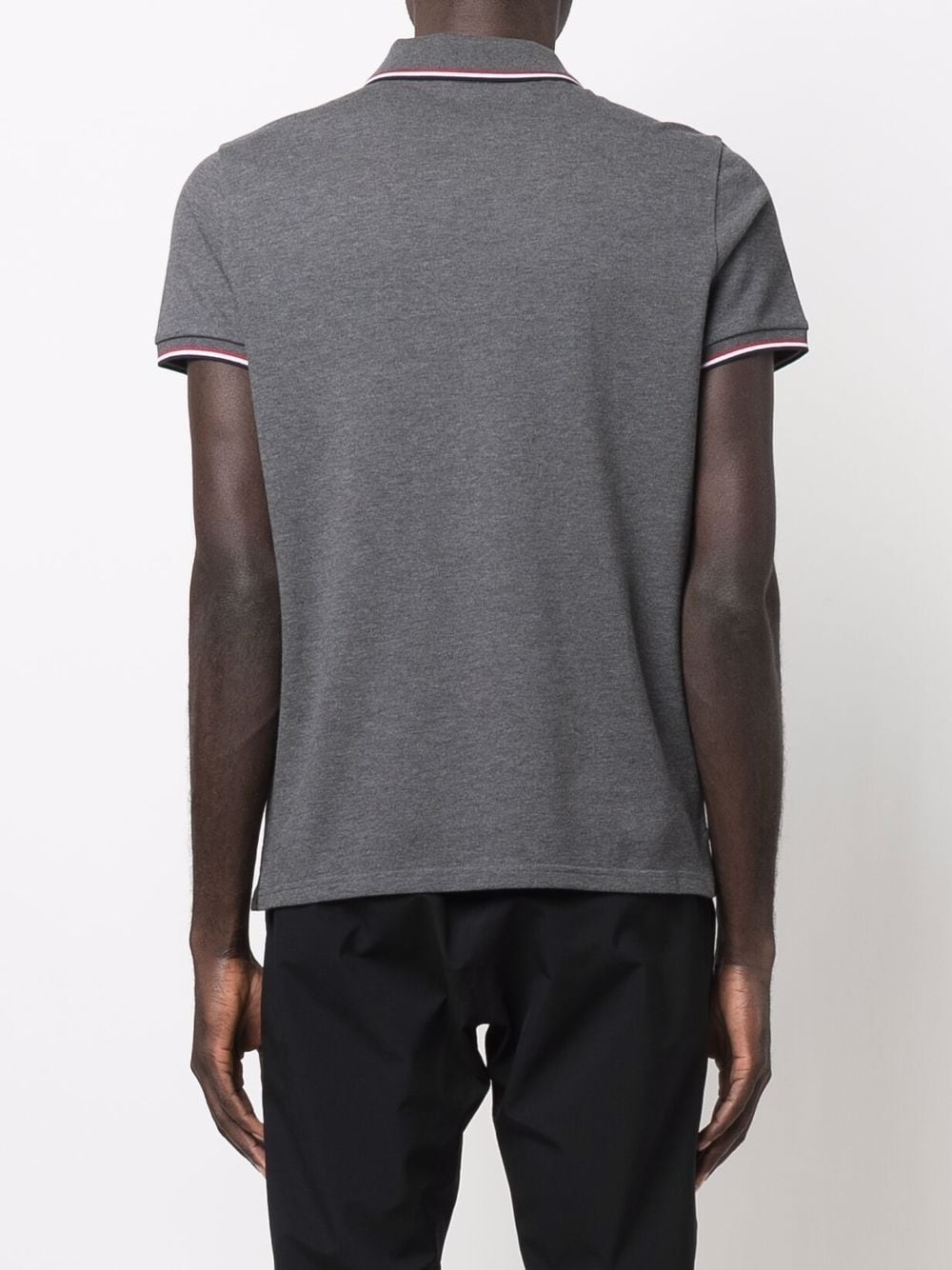 piqué logo-patch polo shirt - 4