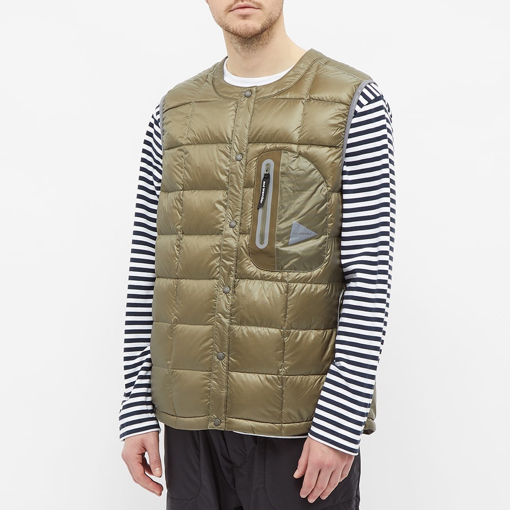 And Wander Diamond Stitch Down Vest - 5