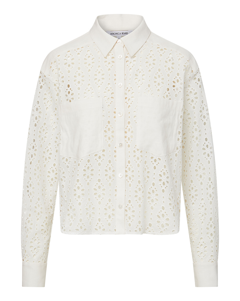 ADERES COTTON EYELET SHIRT - 1