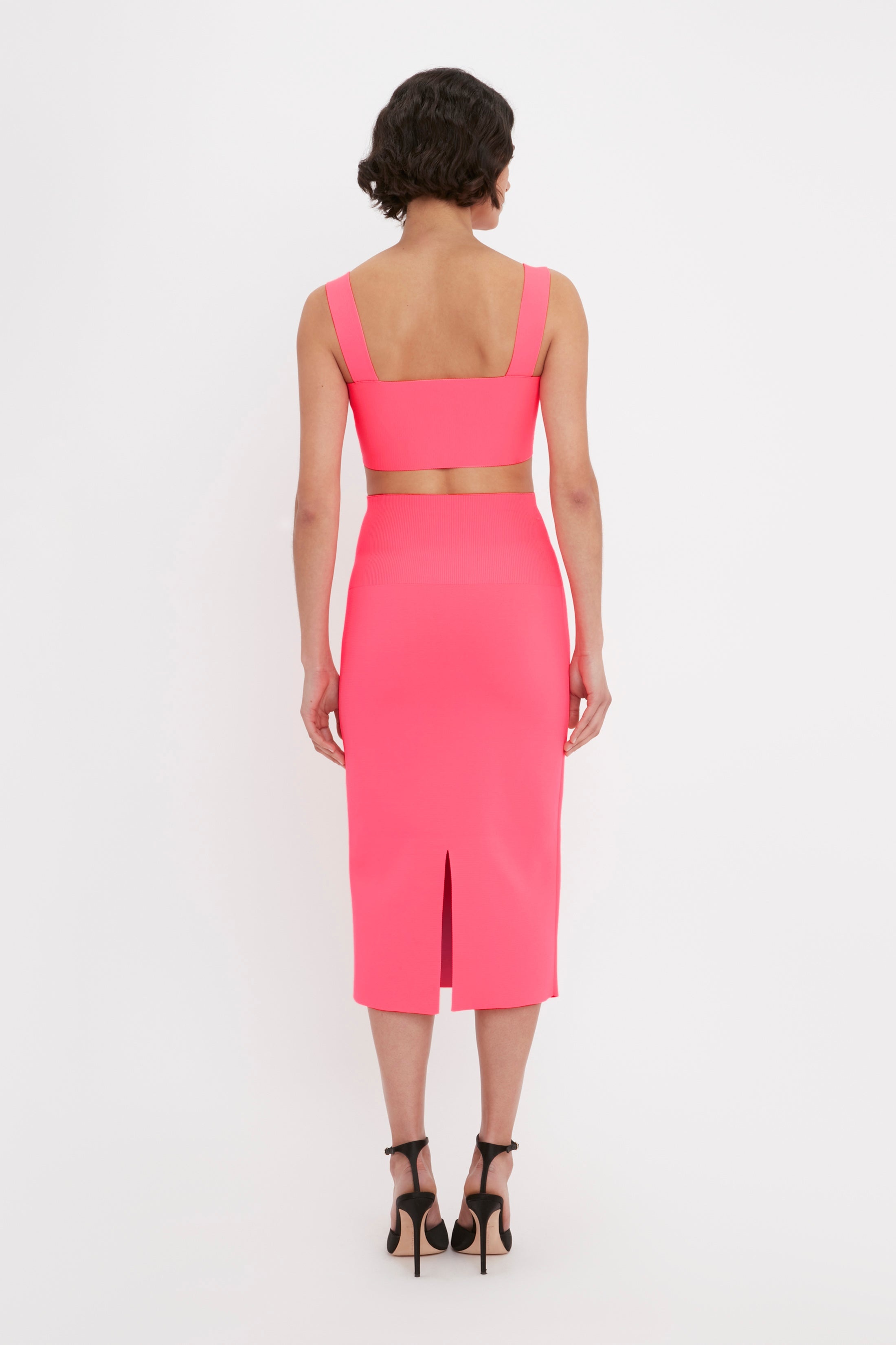 VB Body Strap Bandeau Top In Pink - 3
