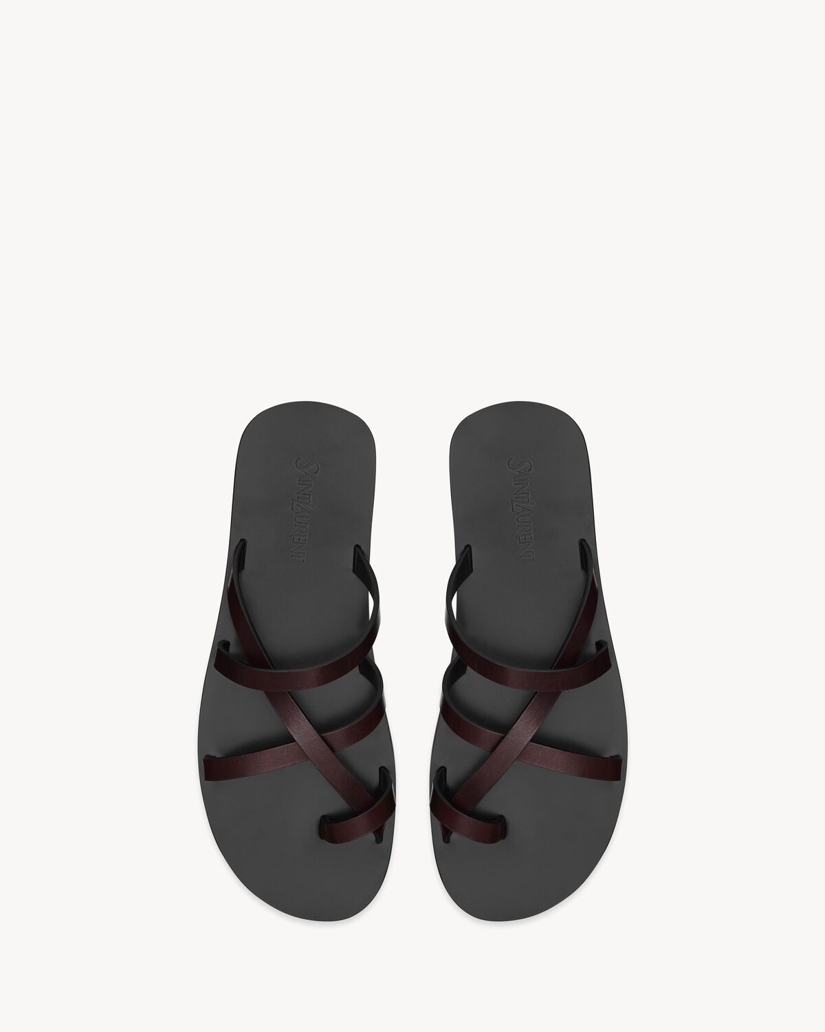 CULVER SLIDES IN SMOOTH LEATHER - 2