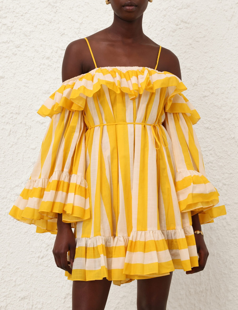 Zimmermann DAYLIGHT STRIPE MINI DRESS outlook