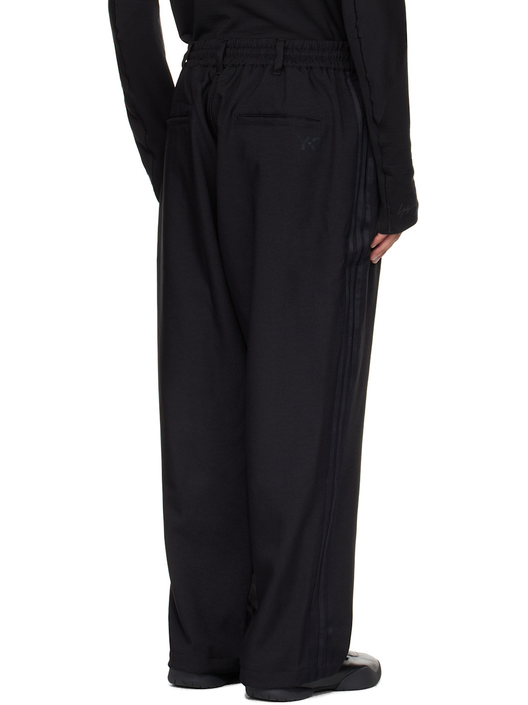 Black Sport Uniform Track Pants - 3