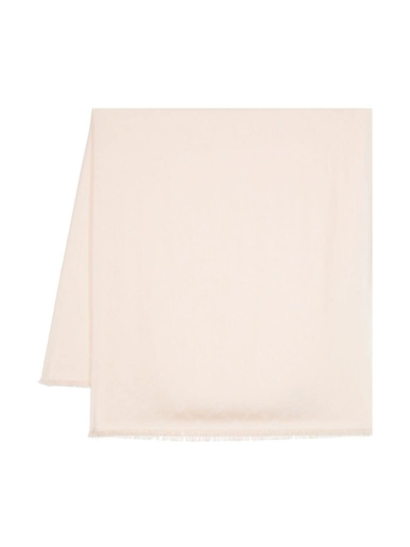 fringed-edge rectangular scarf 1
