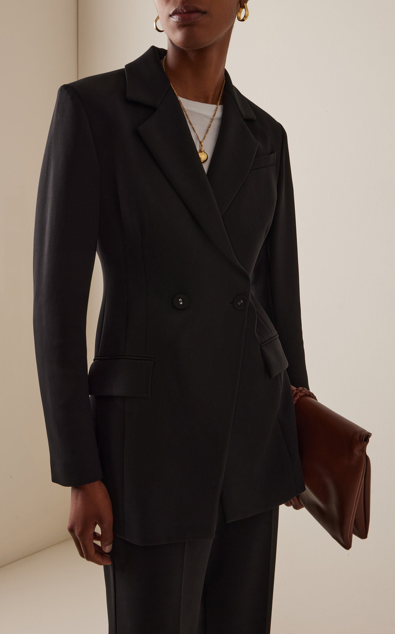 Another Tomorrow Jersey Jacket black outlook