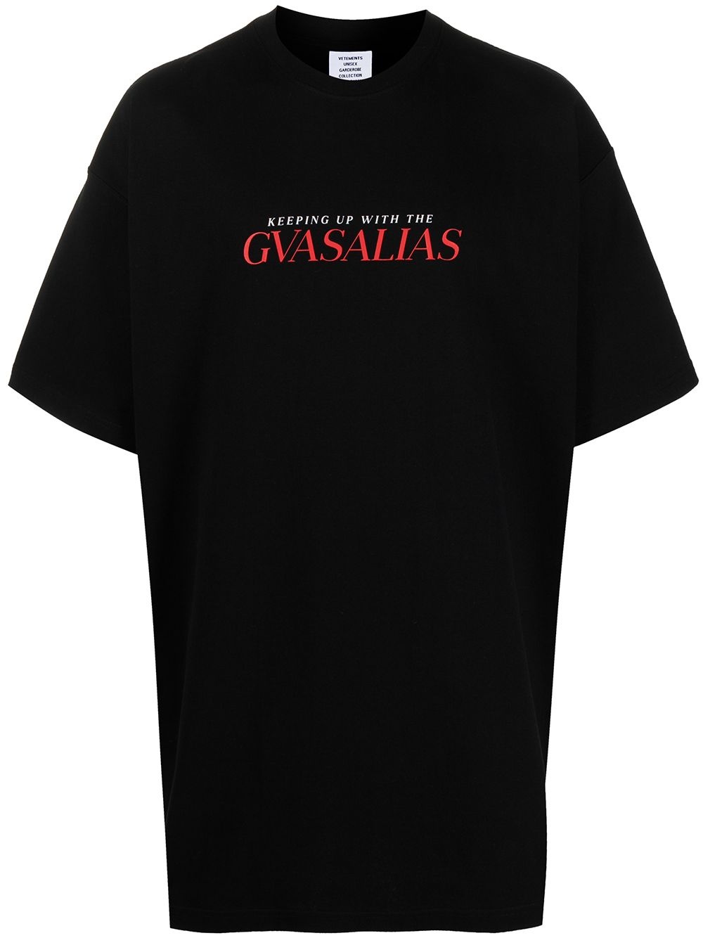 oversized "GVASALIAS" logo-print T-shirt - 1