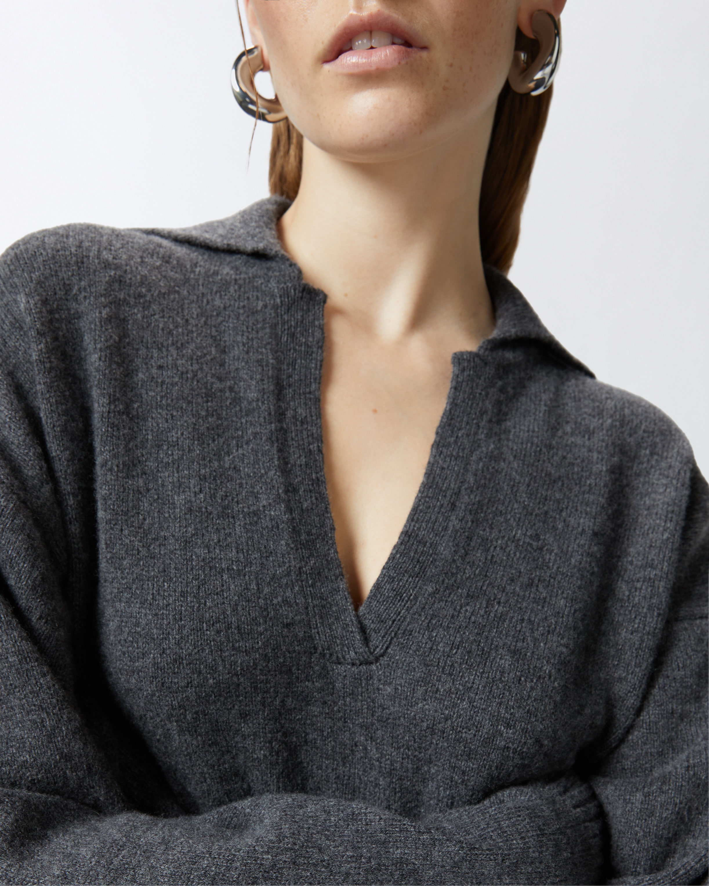 LONG CASHMERE BLEND KNIT DRESS - 5