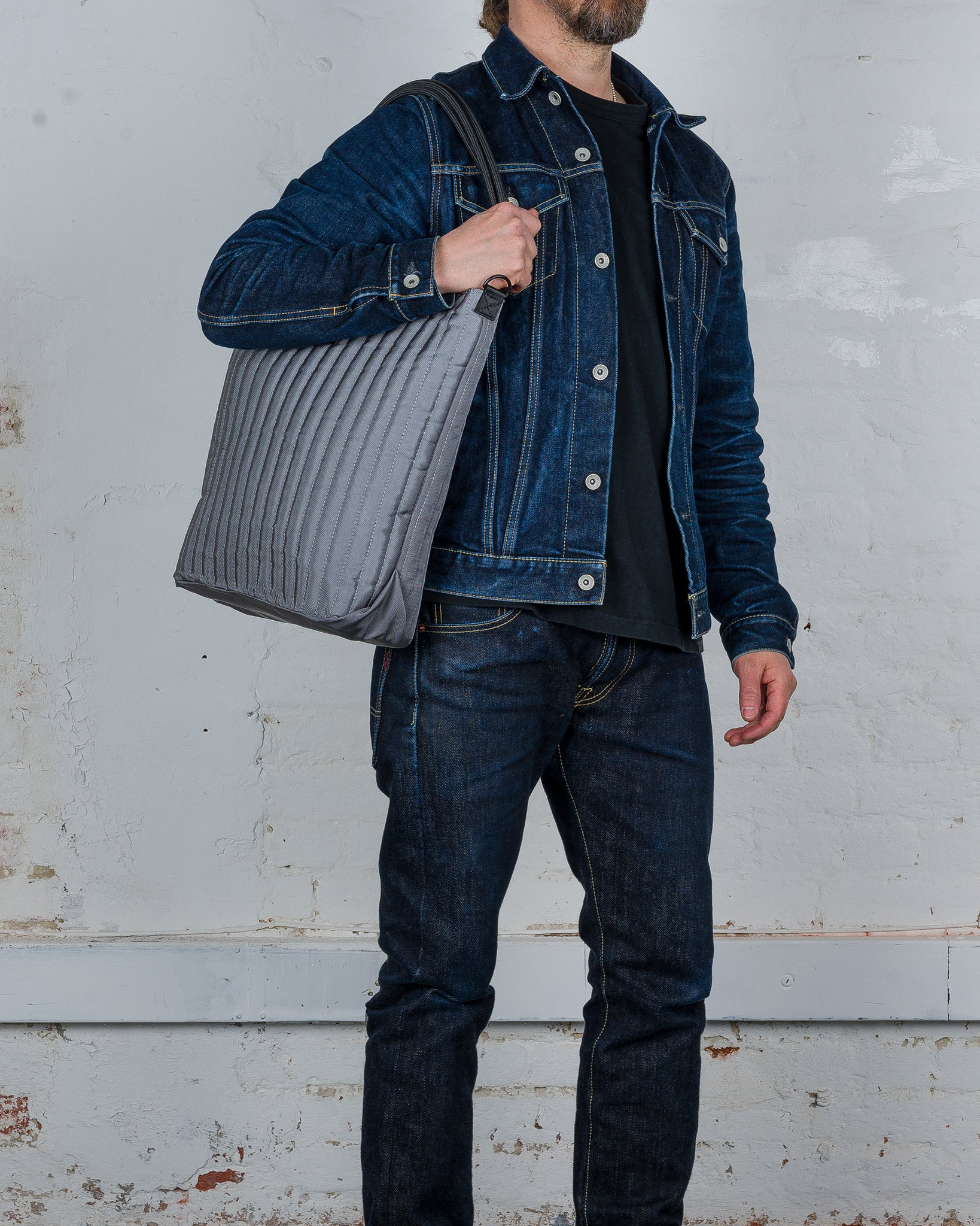 OGL-ORI-MILLIE-UTIL-SIL OGL Originale Tech Material Millie Utility Tote Bag - Silver - 2