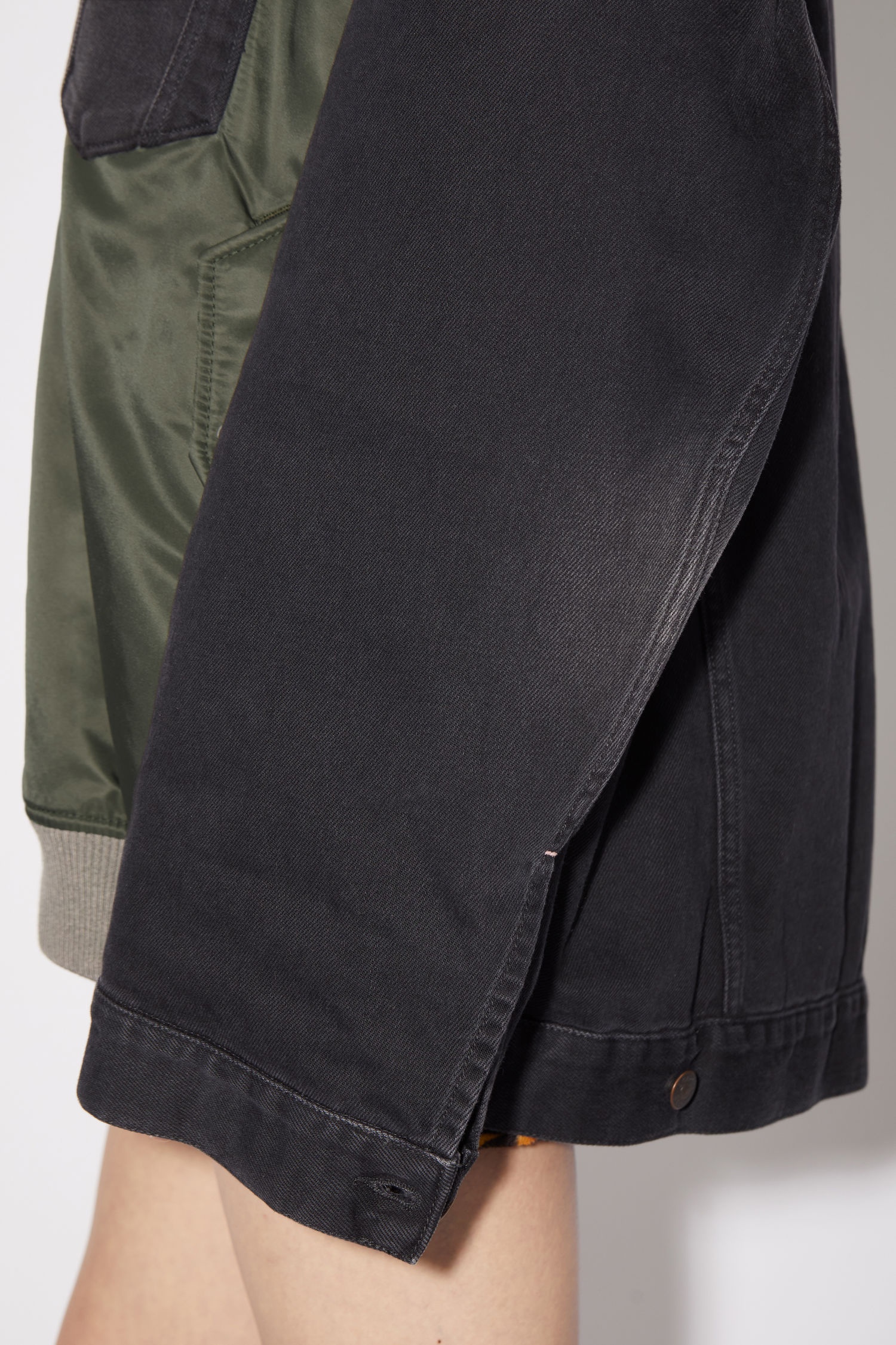 Hybrid bomber jacket - Forest green - 5