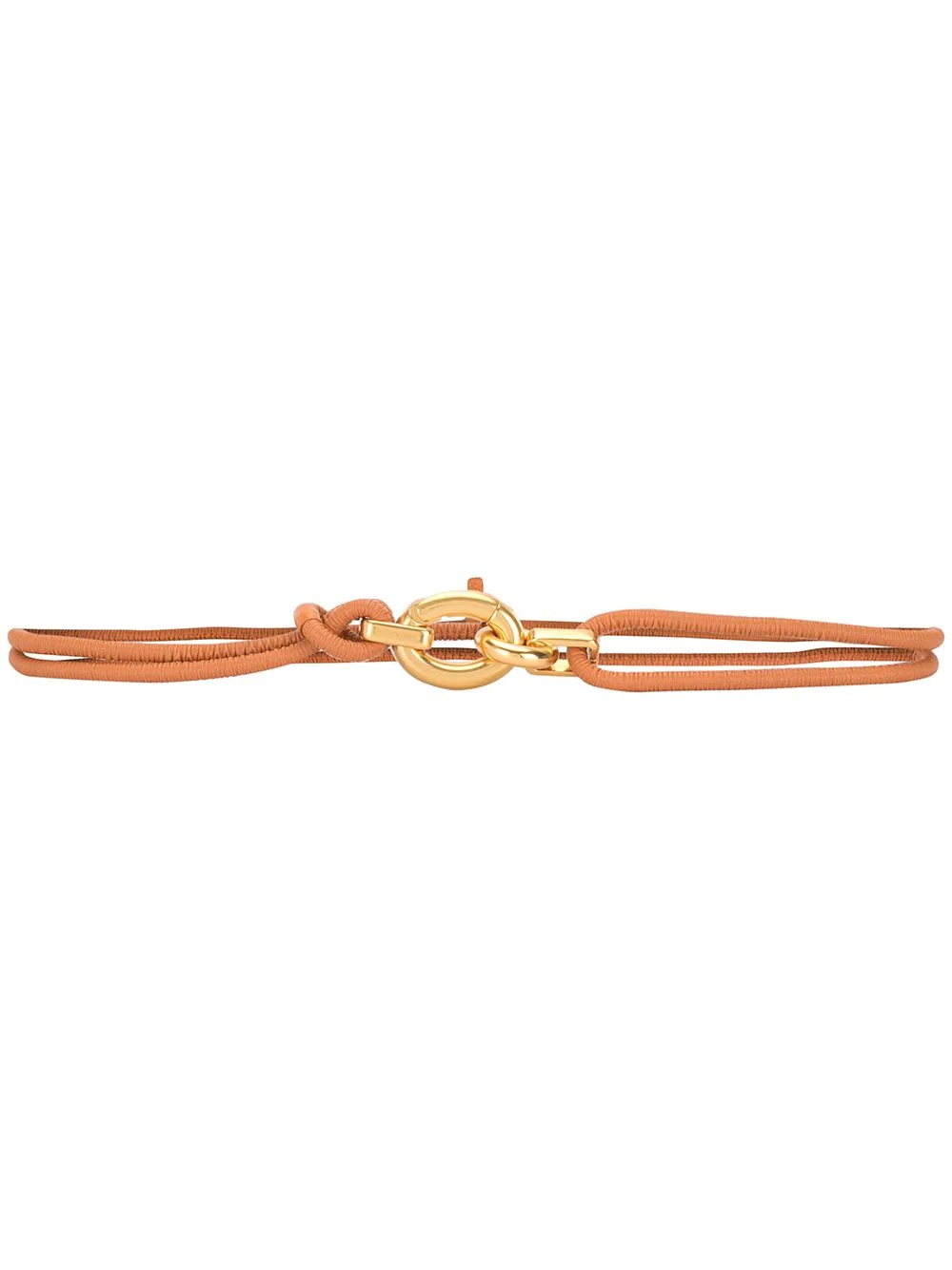 cord leather belt - 1