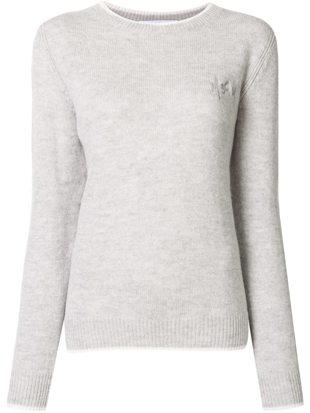 crew-neck knit jumper - 1