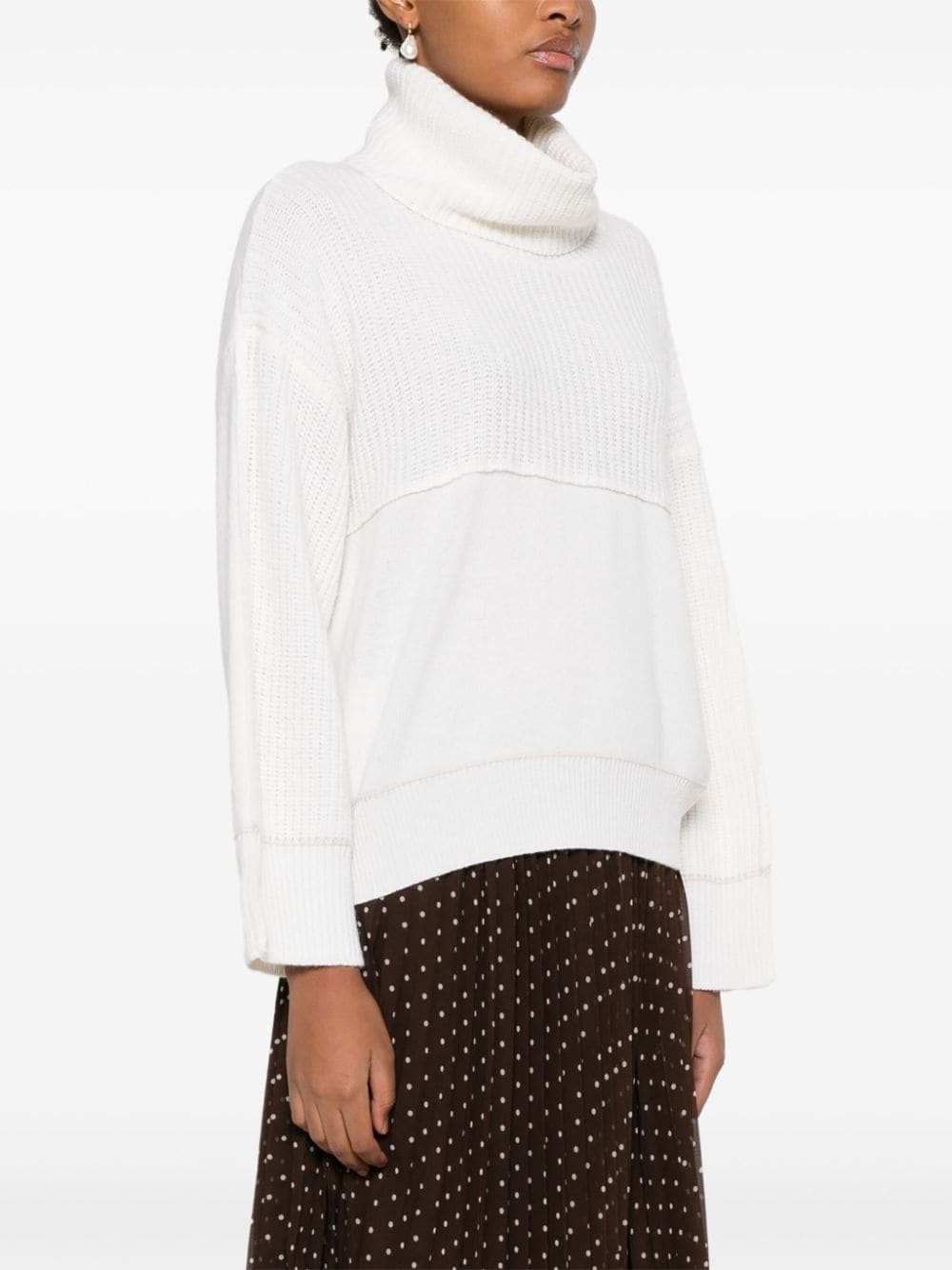 logo-embroidered sweater - 3