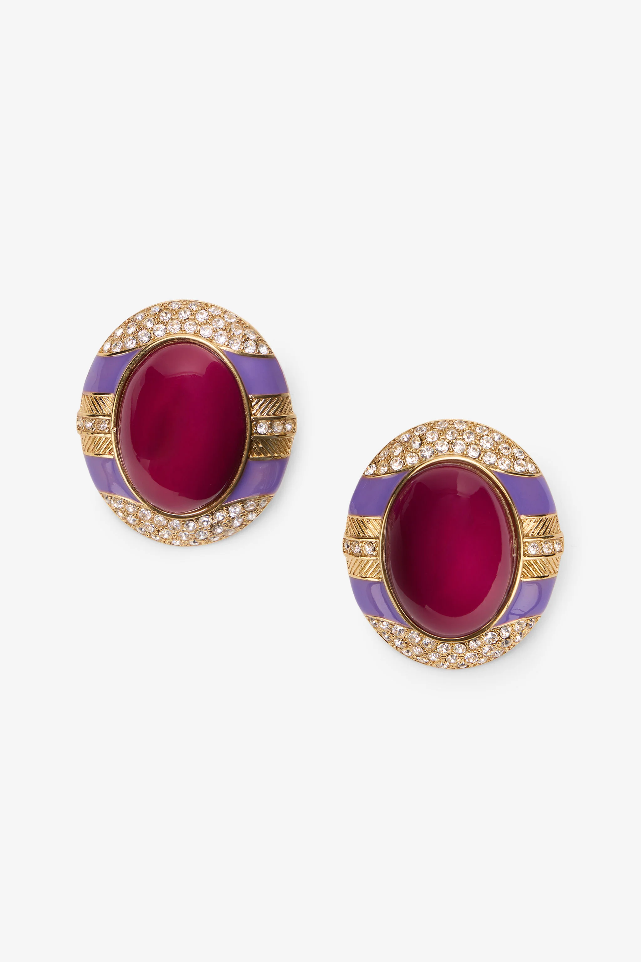 Earrings Burgundy - 1