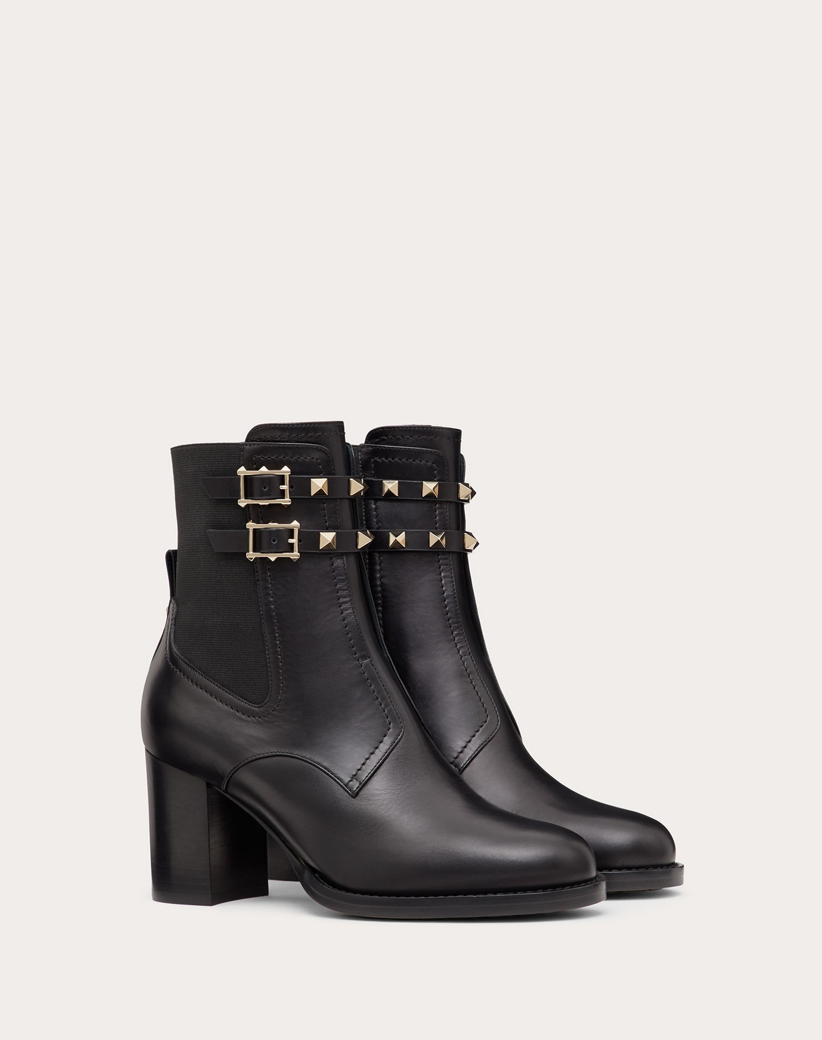 Rockstud Calfskin Ankle Boot 70 mm - 2